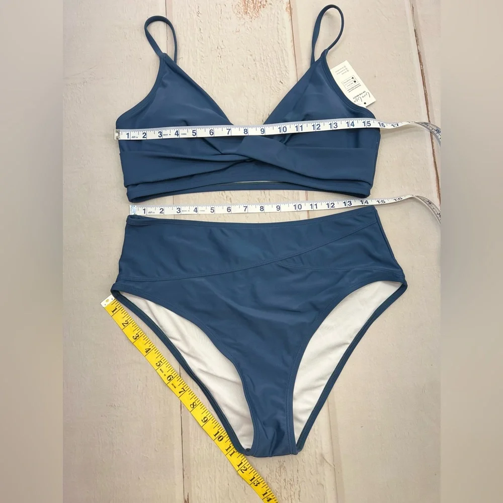 NWT Women's Twist High-Waist Bikini‎ Sets Swimsuit SIZE LARGE